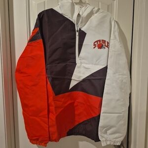 Men's Orange and White Jacket